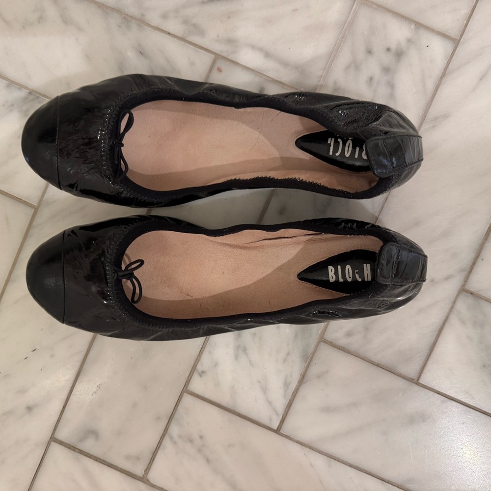 Bloch Black Patent Ballet Flats